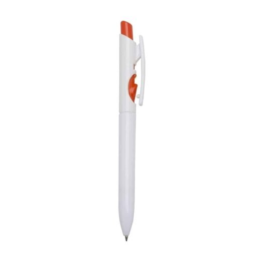 CANETA PLÁSTICA LEITOSO  SPX-01097L NA COR LARANJA