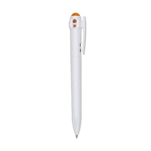 CANETA PLÁSTICA  SPX-12263 NA COR LARANJA