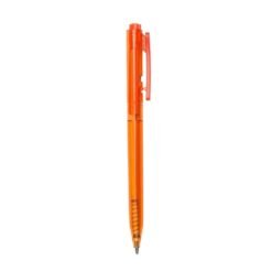 CANETA PLÁSTICA TRANSLUCIDA SPX-13720T NA COR LARANJA