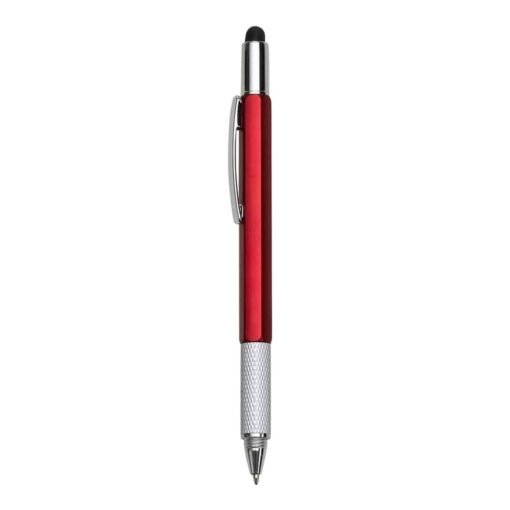 CANETA PLÁSTICA MULTIFUNÇÕES SPX-01800 NA COR VERMELHO