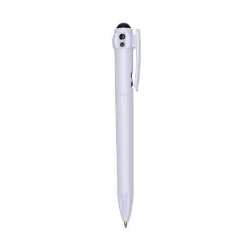 CANETA PLÁSTICA  SPX-12263 NA COR BRANCO OU TRANSPARENTE
