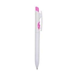 CANETA PLÁSTICA LEITOSA  SPX-01097L NA COR BRANCO