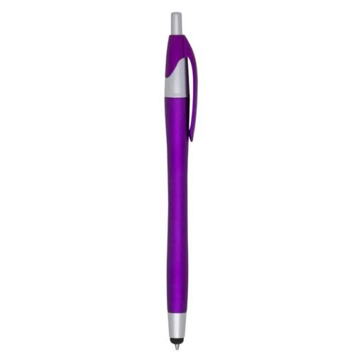 CANETA PLÁSTICA TOUCH SPX-12638 NA COR ROXO