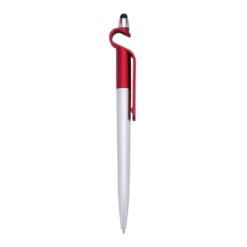CANETA PLÁSTICA P. CELULAR E PONTA TOUCH  SPX-13499 NA COR VERMELHO