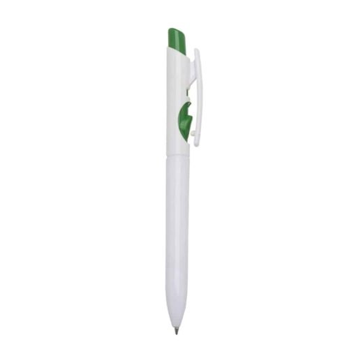 CANETA PLÁSTICA LEITOSO  SPX-01097L NA COR VERDE