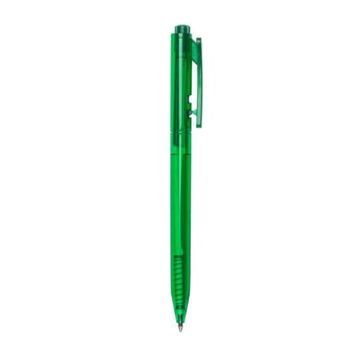 CANETA PLÁSTICA TRANSLUCIDA SPX-13720T NA COR VERDE