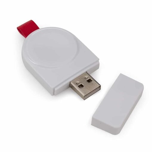 Carregador Personalizado Couro Sintético - Branco