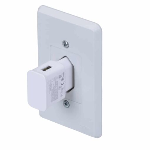ADAPTADOR DE TOMADA USB SPX-13240 NA COR BRANCO - Imagem 2