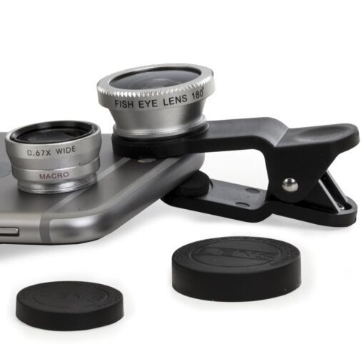 CLIPE UNIVERSAL PARA CAMERA DE CELULAR  SPX-13204 NA COR PRATA