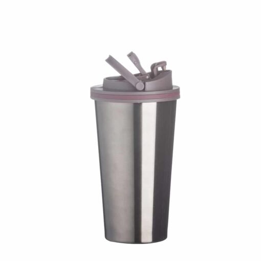 COPO METAL C/ TAMPA PLÁSTICA SPX-14232 NA COR PRATA OU CINZA