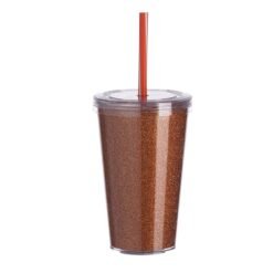 COPO EM ACRÍLICO C/ EVA SPX-14250 NA COR LARANJA