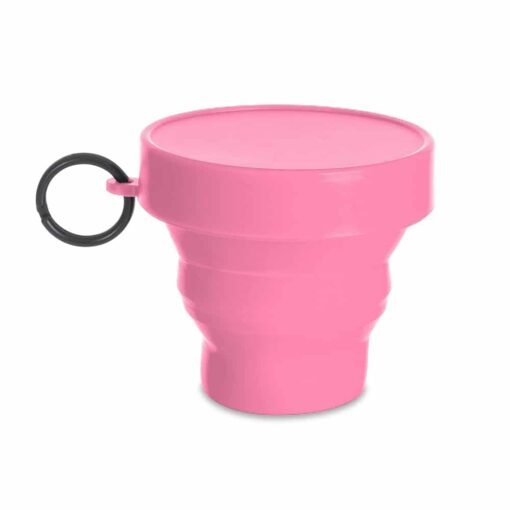 COPO RETRÁTIL EMBORRACHADO SPX-14273 NA COR ROSA