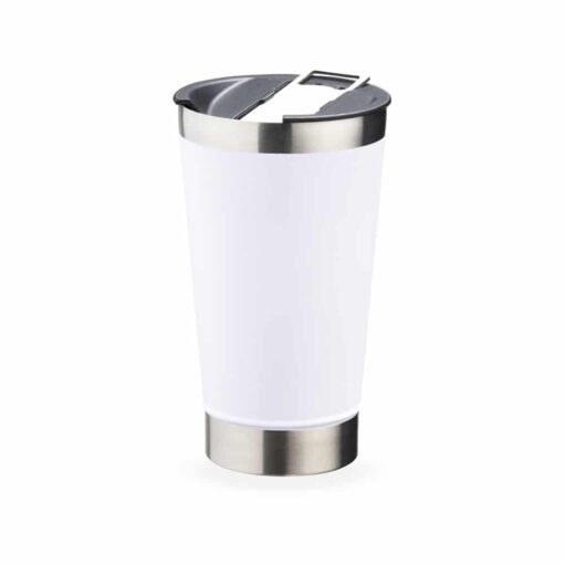COPO TÉRMICO 500ML *LISO C/ ABRIDOR SPX-18645L NA COR BRANCO