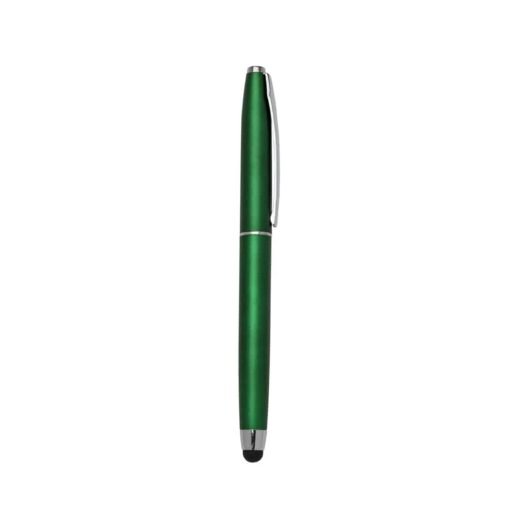CANETA PLÁSTICA TOUCH  SPX-ER197B NA COR VERDE