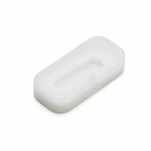 ESTOJO PLASTICO P/ PEN DRIVE GIRATORIO  SPX-13223 NA COR TRANSPARENTE
