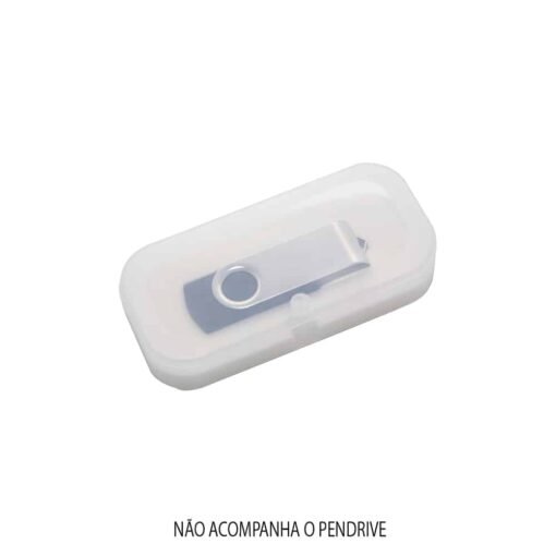 Alternative view of ESTOJO PLASTICO P/ PEN DRIVE GIRATORIO  SPX-13223-TRA NA COR TRANSPARENTE
