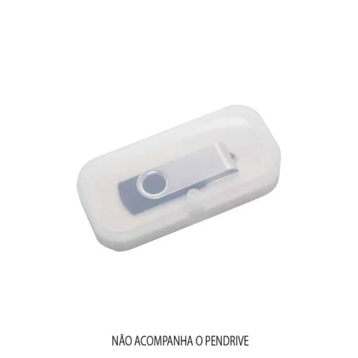 Alternative view of Estojo Personalizado Plástico - Transparente/Branco SPX-13223-TRA