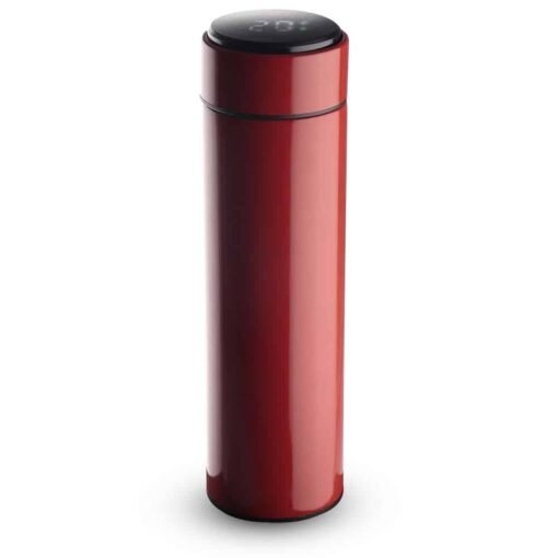 GARRAFA EM AÇO INOX PAREDE DUPLA 450ML SPX-14644 NA COR VERMELHO
