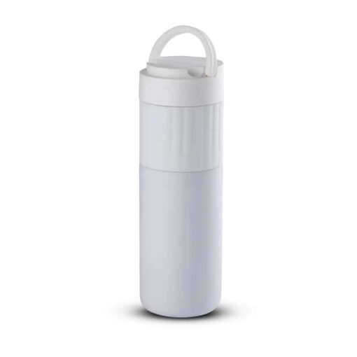 GARRAFA TÉRMICA SUPORTE PARA CELULAR 500 ML SPX-14787 NA COR BRANCO