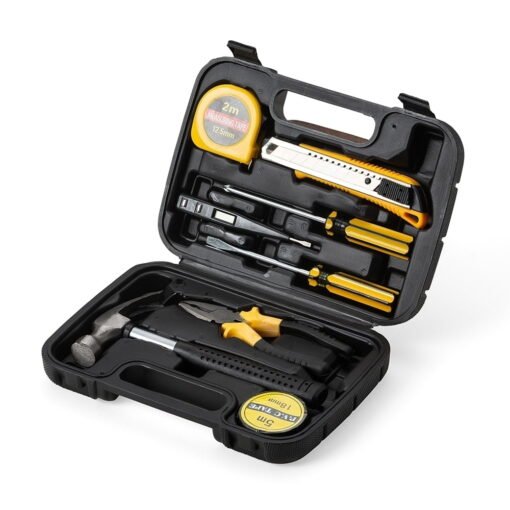 KIT FERRAMENTA 8 PÇS ESTOJO PLÁSTICO SPX-02094 NA COR PRETO