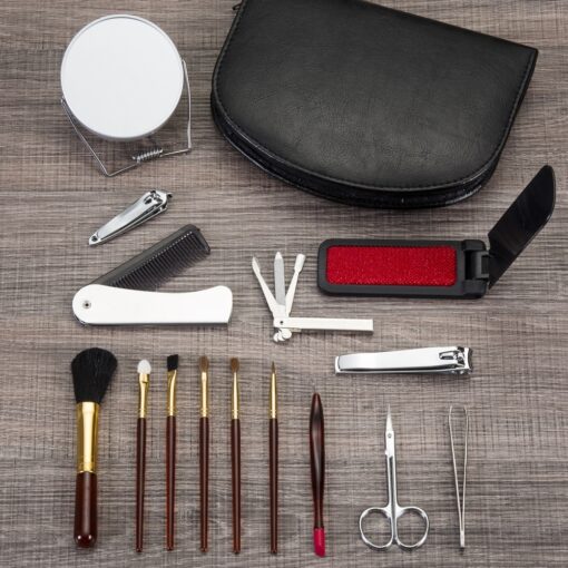 Alternative view of Kit Manicure Personalizado Couro Sintético - Preto SPX-10127-PRE
