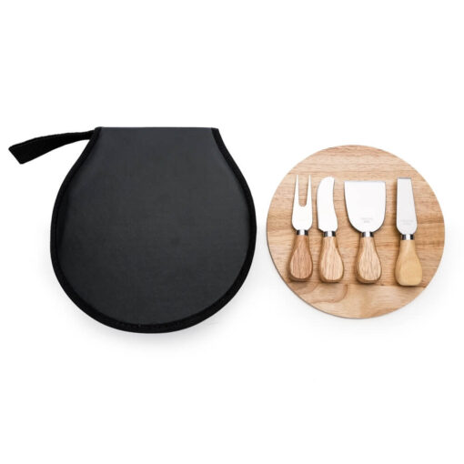 Kit Queijo Personalizado Nylon - Preto/Madeira - Imagem 5