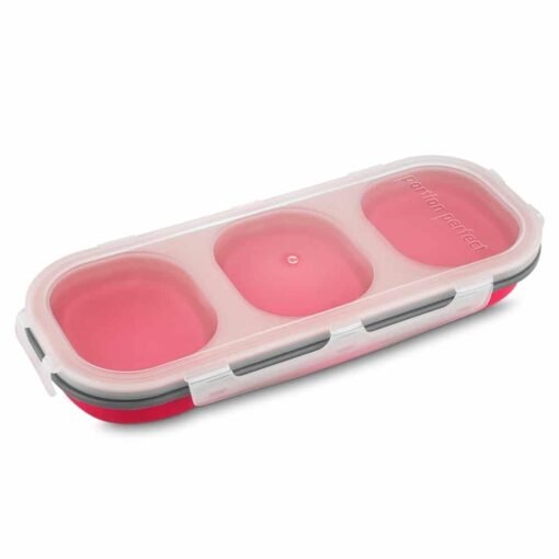 LANCHEIRA DOBRÁVEL C/ 3 DIVISÓRIAS SPX-14124 NA COR VERMELHO