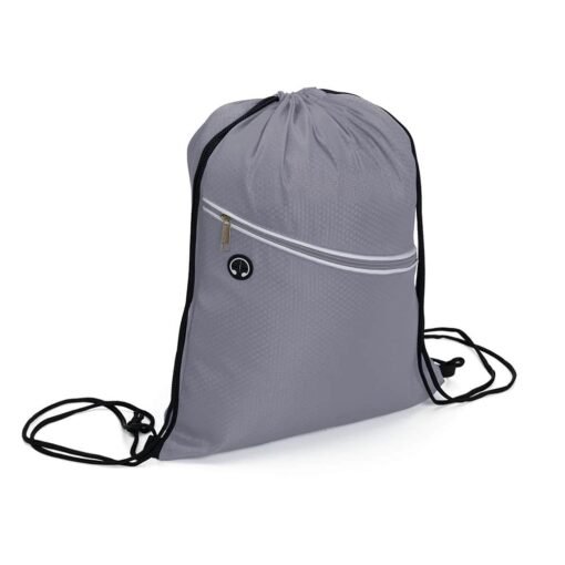 MOCHILA SACO C/SAÍDA DE FONE SPX-18601 NA COR PRATA