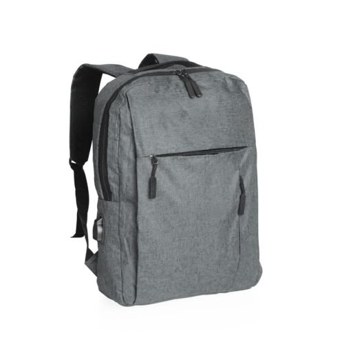 MOCHILA NYLON USB 20L  SPX-P@01316 NA COR PRATA