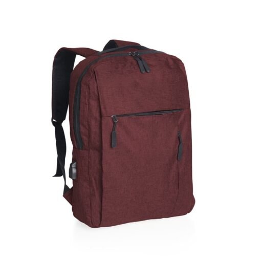 MOCHILA NYLON USB 20L  NA COR VERMELHO P@01316-VM