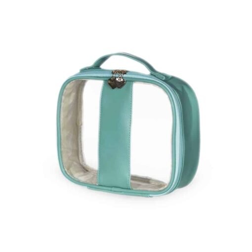NECESSAIRE EM PVC E PU TAM.P SPX-18647P NA COR VERDE