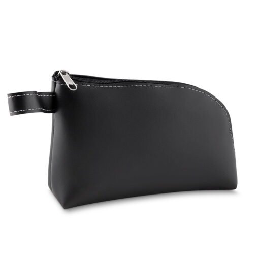 NECESSAIRE DE COURO SINTÉTICO SPX-14573 NA COR PRETO