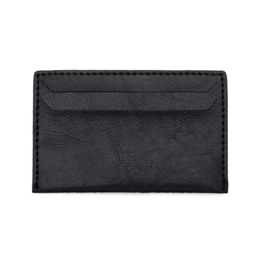 PORTA CARTÃO DE COURO SINTETICO SPX-13641 NA COR PRETO