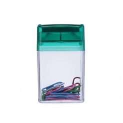PORTA CLIPS PLASTICO MAGNETICO  SPX-14561 NA COR VERDE