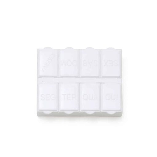 PORTA-COMPRIMIDOS SEMANAL  SPX-13592 NA COR BRANCO