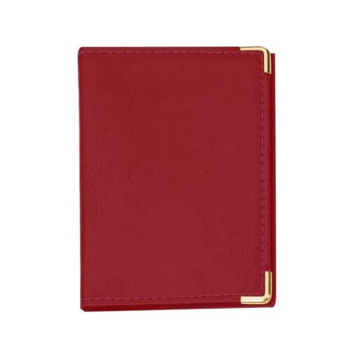 PORTA DOCUMENTO EM COURO SINTÉTICO SPX-12385CD NA COR VERMELHO