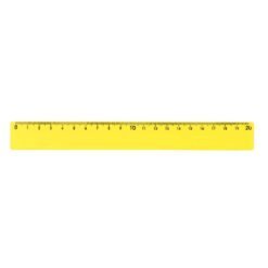 RÉGUA PLÁSTICA 20CM SPX-13724 NA COR AMARELO