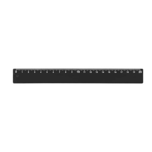 RÉGUA PLÁSTICA 20CM SPX-13724 NA COR PRETO