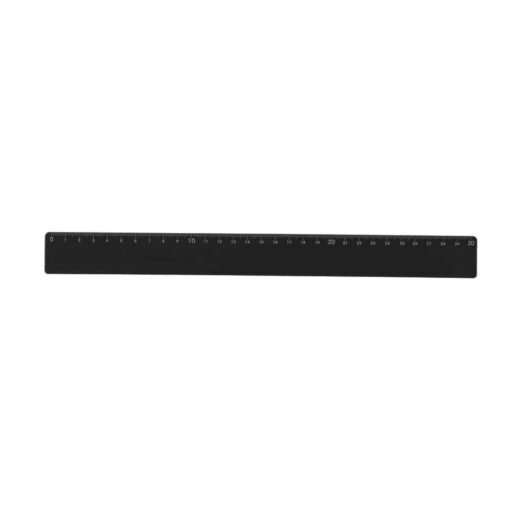 RÉGUA PLÁSTICA 30CM  SPX-13763 NA COR PRETO