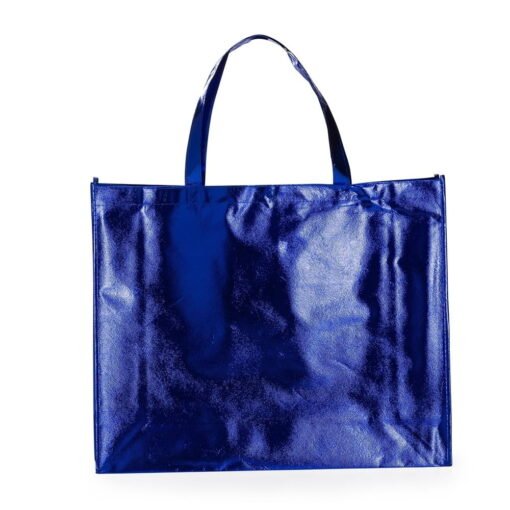 SACOLA EM TNT REVESTIDA C/ PLASTICO SPX-18537G NA COR AZUL