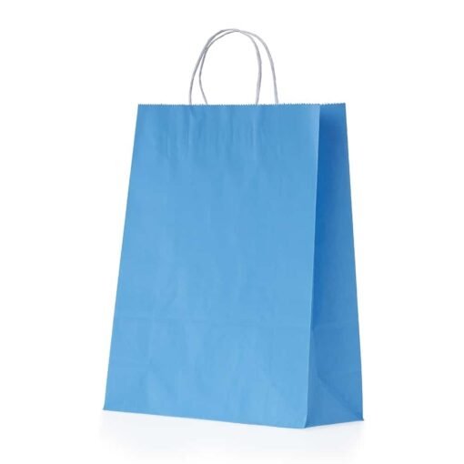 SACOLA KRAFT MÉDIA SPX-14752 NA COR AZUL