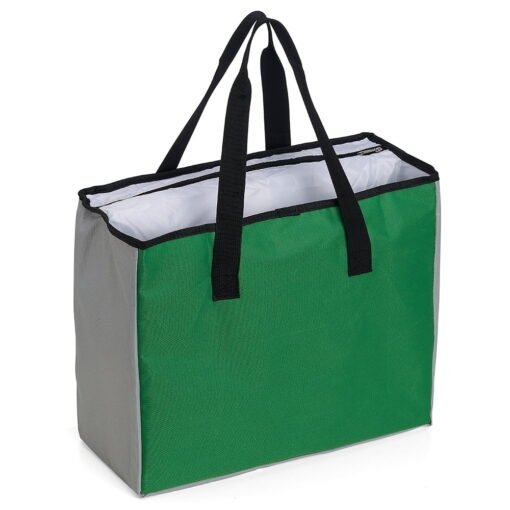 SACOLA TÉRMICA DE POLIÉSTER  SPX-18606 NA COR VERDE