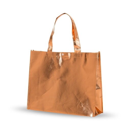 SACOLA EM TNT REVESTIDA C/ PLASTICO SPX-18537P NA COR COBRE