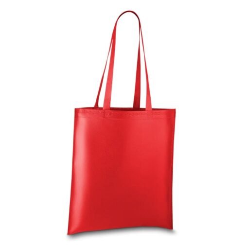 SACOLA TNT COM ALÇA  SPX-13780B NA COR VERMELHO