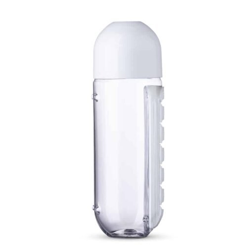 SQUEEZE C/ PORTA COMPRIMIDO SPX-13996 NA COR BRANCO OU TRANSPARENTE