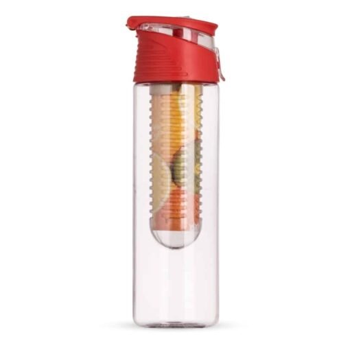 SQUEEZE PLASTICO 700ML C/ INFUSOR  SPX-P@13764 NA COR VERMELHO