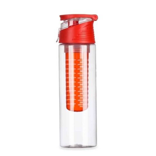 SQUEEZE PLASTICO 700ML C/ INFUSOR SPX-13764B NA COR VERMELHO