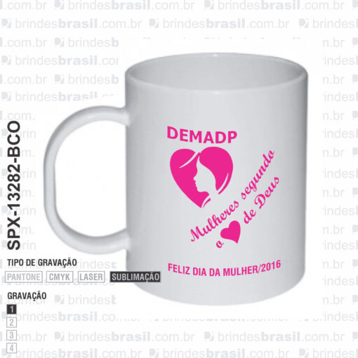 Caneca Personalizada 330Ml - Branco | Brindes Brasil - Imagem 6