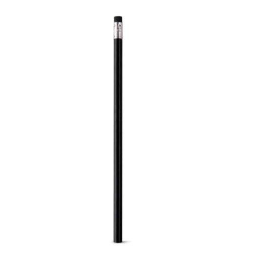 Lápis com borracha. Grau de dureza: HB. ø7 x 190 mm PRETO