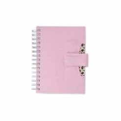 AGENDA DIÁRIA WIRE-O 2023 COM FECHO E SUPORTE PRA CANETA SPX-14797 NA COR ROSA